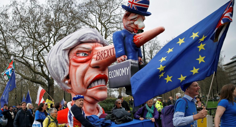 Brexit, protestas Reino Unido, Reuters