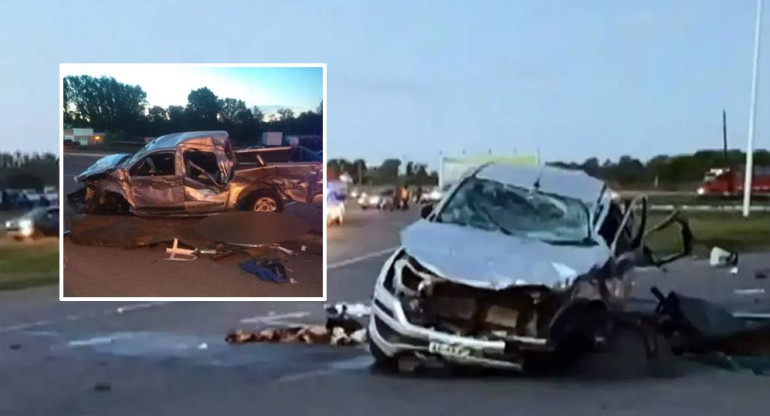 Tragedia en Carmen de Areco: volcó camioneta con 16 pasajeros, al menos 9 muertos