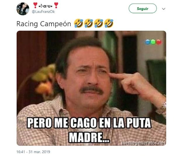 Memes Racing campeón - redes sociales