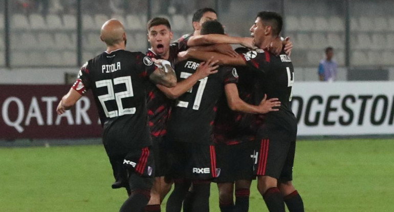 Festejo de River en la Copa Libertadores (Reuters)