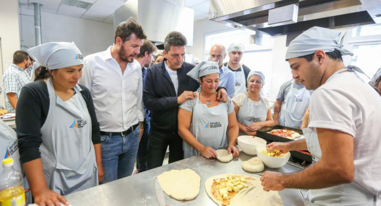 Marcelo Tinelli y Sergio Massa en San Fernando (NA)