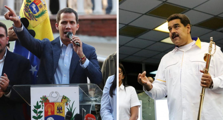 Guaidó y Maduro - Crisis en Venezuela