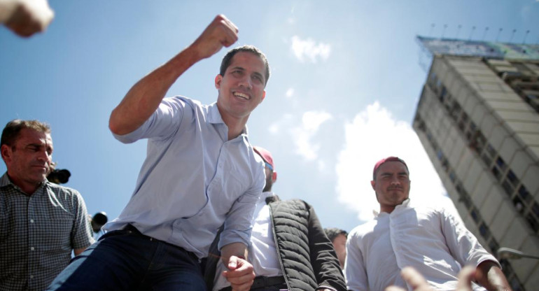 Juan Guaidó en Venezuela (Reuters)