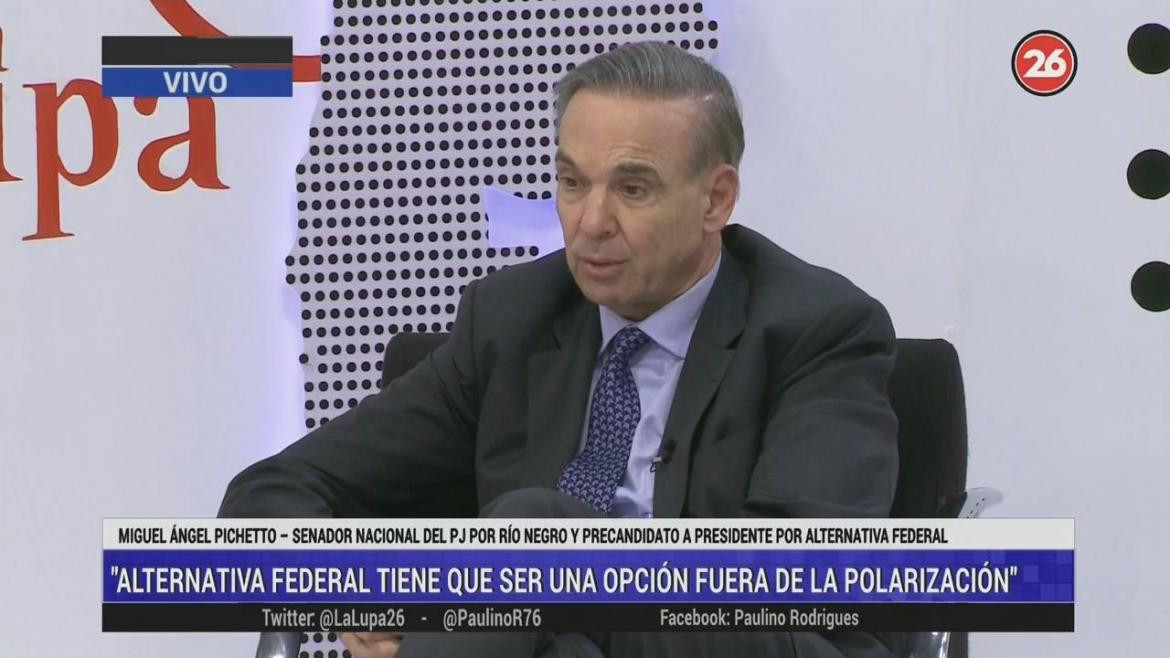 Miguel Ángel Pichetto en La Lupa de Canal 26