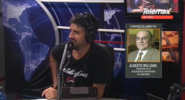 Alberto Williams, precio de la carne, Radio Latina, economía