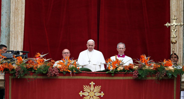 Papa Francisco, mensaje de Pascuas, domingo de Pascuas, Semana Santa, Reuters