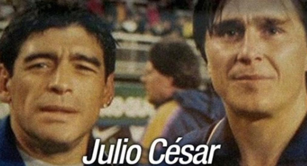 Maradona y Julio César Toresani