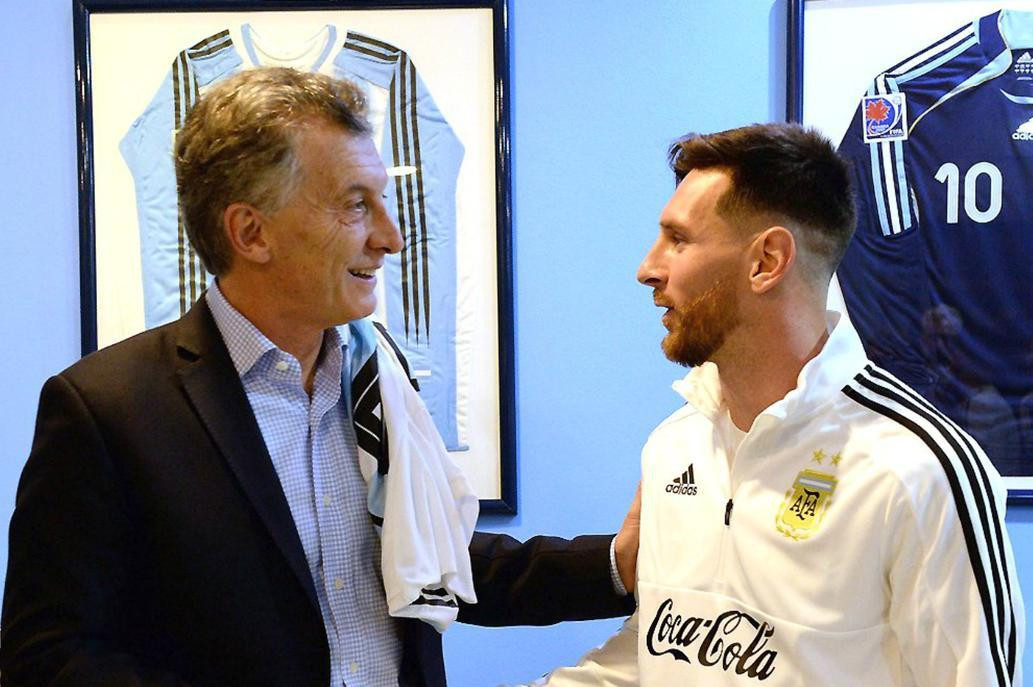 Mauricio Macri y Lionel Messi