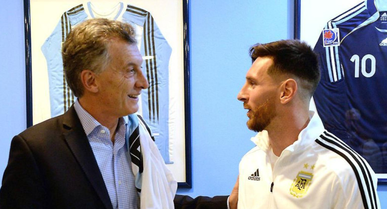 Mauricio Macri y Lionel Messi