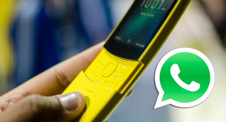 Nokia 8110 4G, telefóno con pantalla táctil que tiene WhatsApp