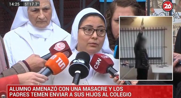 Alumno amenazó con masacre: temor de padres, no mandan a sus hijos al colegio	