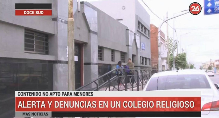 Denuncia de acoso sexual contra cura en colegio religioso de Dock Sud (Canal 26)