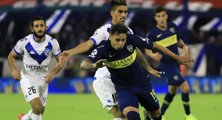 Mauro Zárate - Boca vs Vélez Foto NA