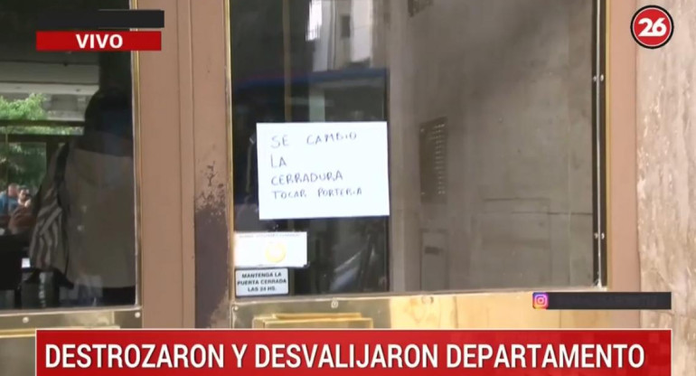 Cuento del Tío y robo de un departamento en Almagro (Canal 26)