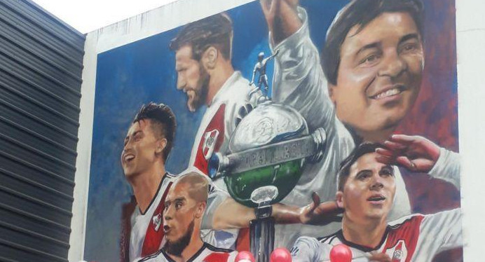 Mural de River en Nuñez