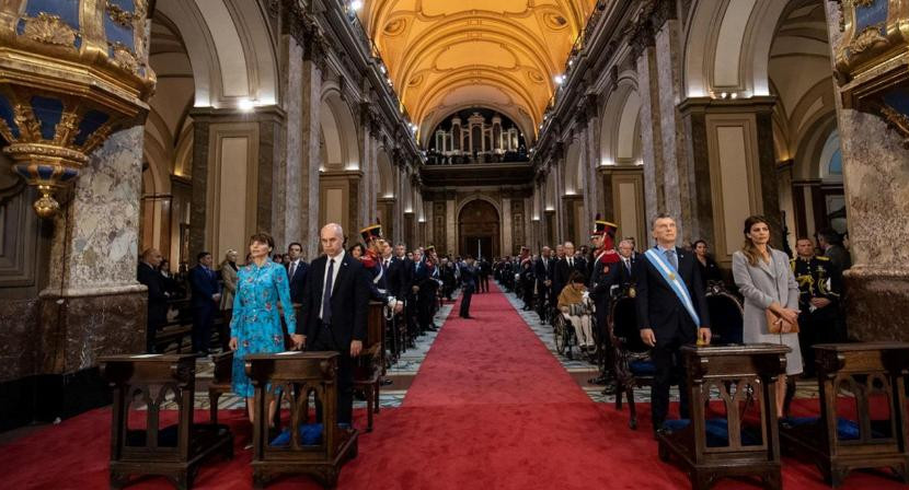 Tedeum 25 de Mayo - Presidente Macri en la Catedral