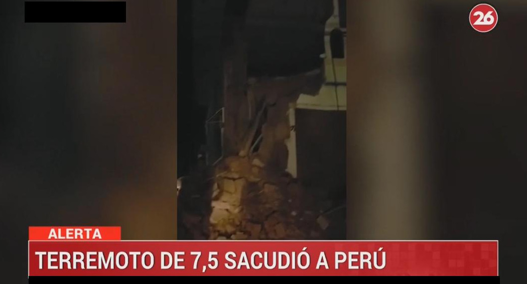 Fuerte sismo en Perú - video