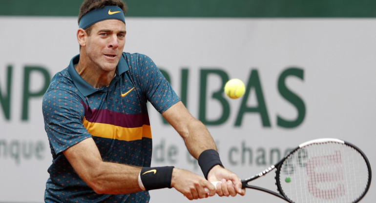 Juan Martín Del Potro en Roland Garros (Reuters)