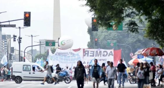 Cortes y manifestaciones en Ciudad de Buenos Aires