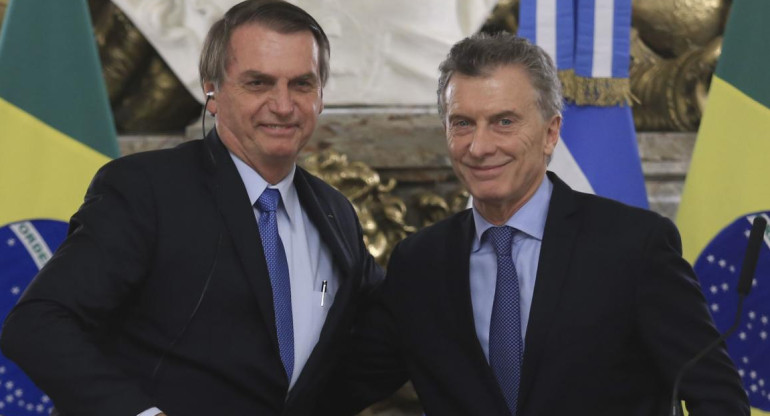 Jair Bolsonaro y Mauricio Macri (Agencia NA)