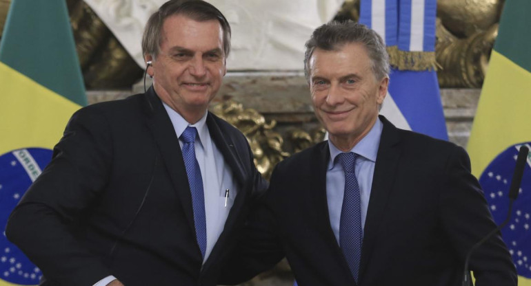 Jair Bolsonaro y Mauricio Macri (Agencia NA)