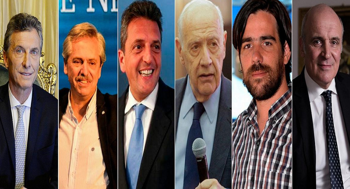 Elecciones 2019 - Mauricio Macri, Alberto Fernández, Sergio Massa, Roberto Lavagna, Nicolás Del Caño y José Luis Espert