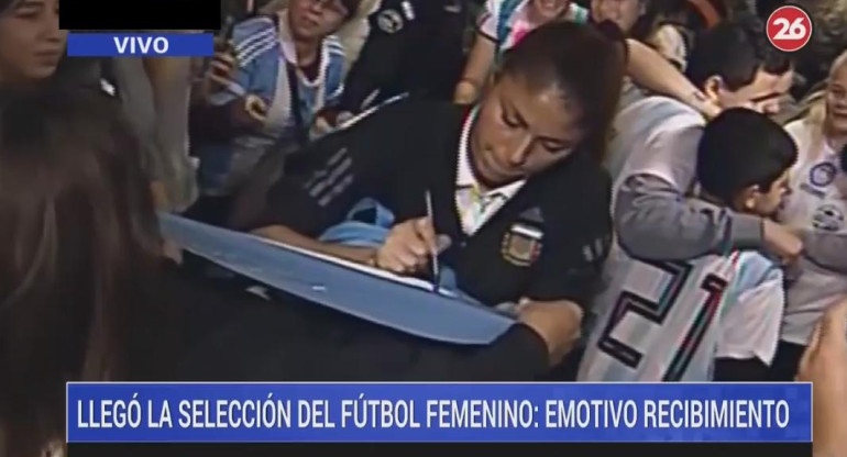 Selección femenino - recibimiento 