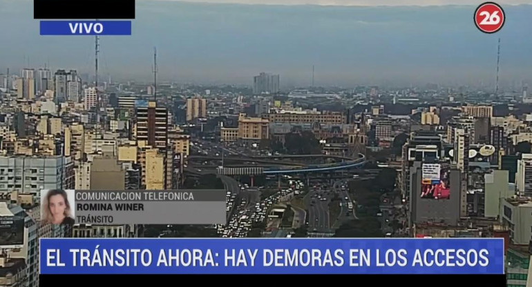 Romina Winer, tránsito en la Ciudad - Canal 26