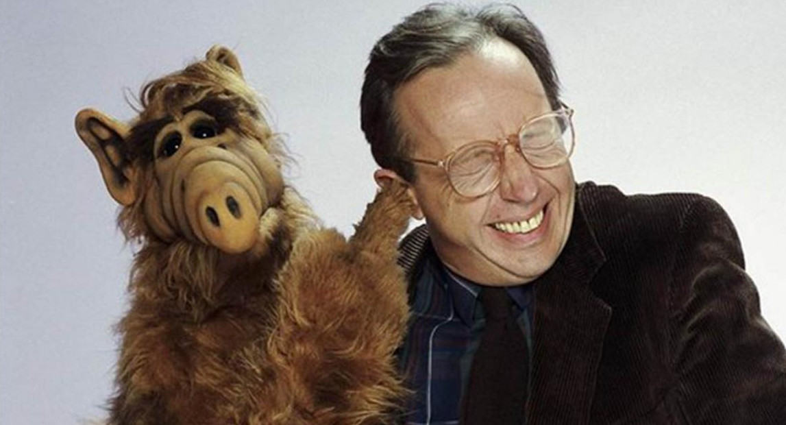 Alf junto al actor Max Wright