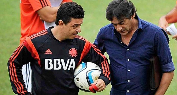 Marcelo Gallardo y Enzo Francescoli