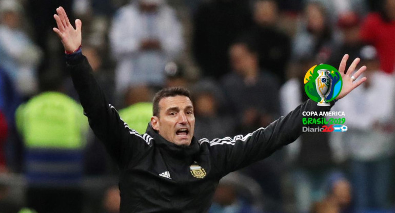 Lionel Scaloni en la Copa América (Reuters)