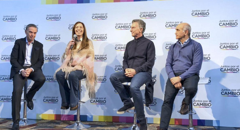 Mauricio Macri en lanzamiento de campaña de María Eugenia Vidal (Agencia NA)