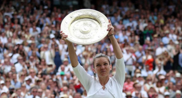 Final de Wimbledon entre Halep y Serena Williams (Reuters)