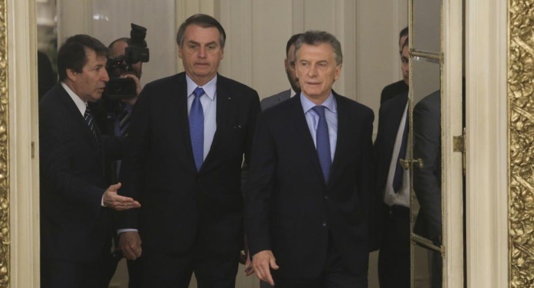 Macri y Bolsonaro - Agencia NA