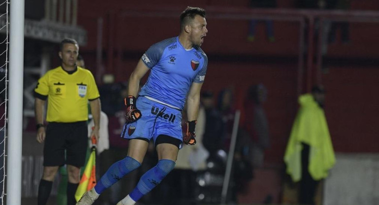 Festejo de Burían, Colon, Copa Sudamericana, Argentinos Juniors