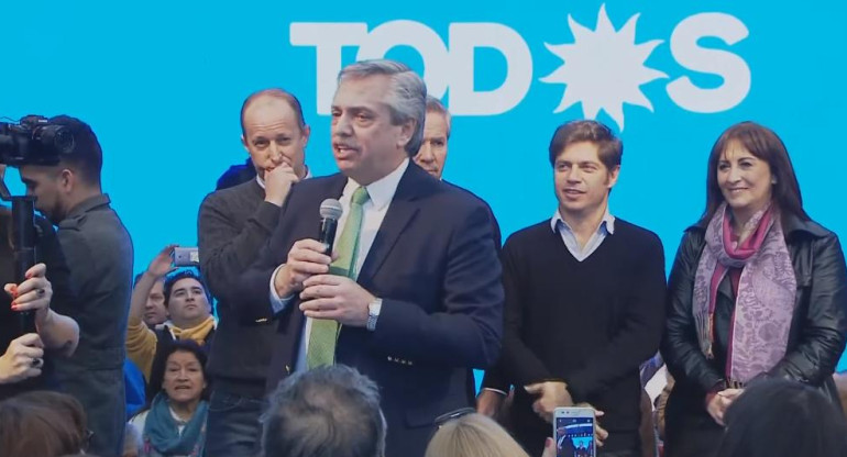 Alberto Fernández en Lomas de Zamora, Elecciones 2019