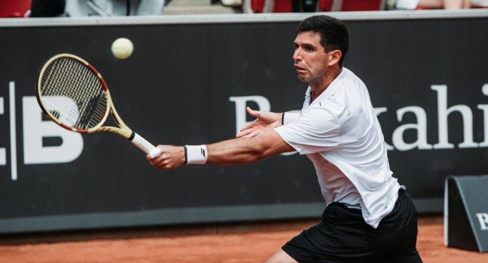 Federico Delbonis en el torneo de Hamburgo