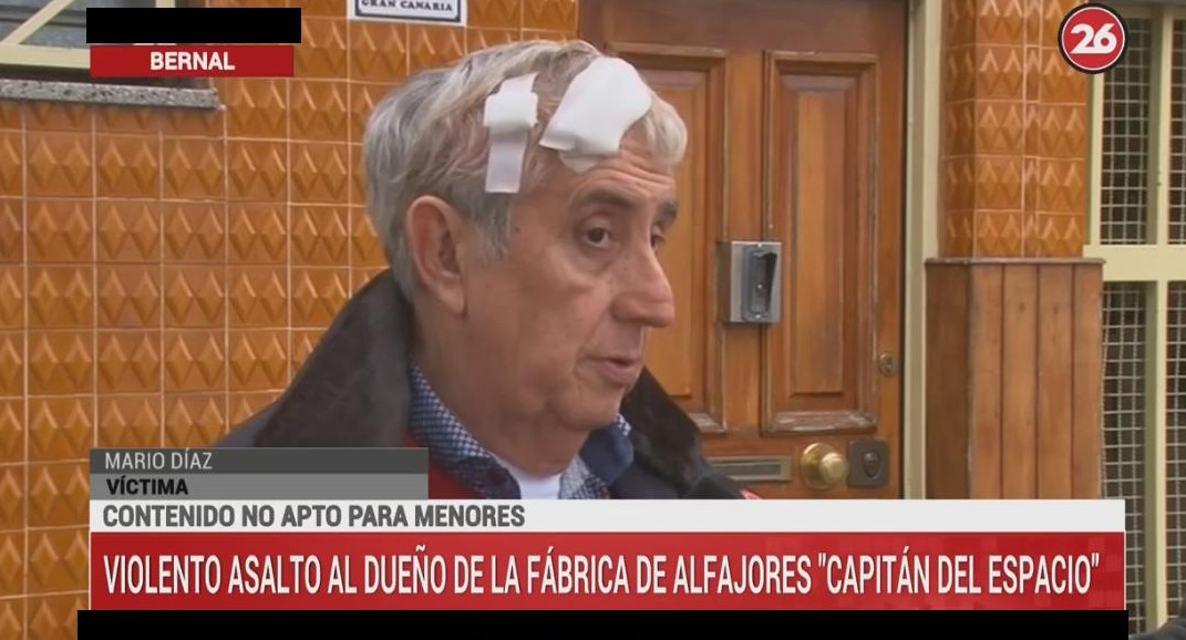 Robo a dueño de empresa "Capitán del Espacio", Canal 26