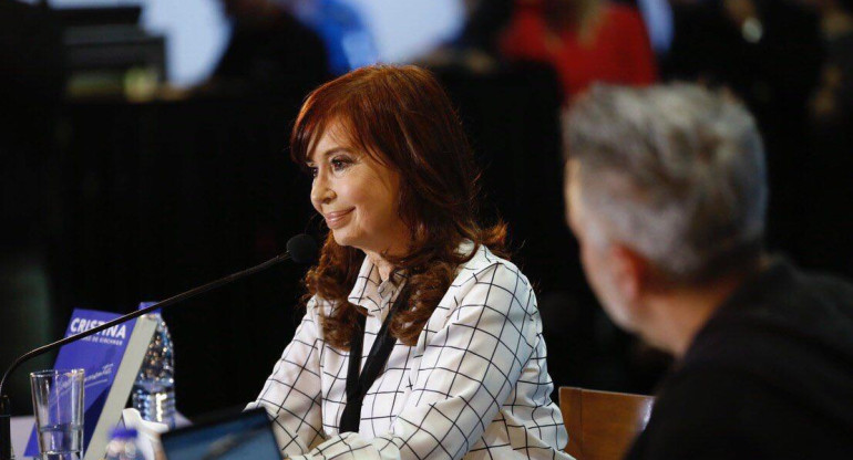 Cristina Kirchner en campaña, foto Agencia NA