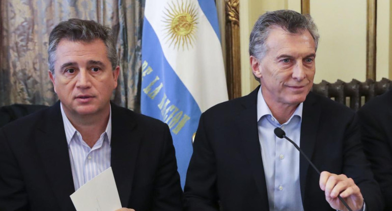 Luis Miguel Etchevehere y Mauricio Macri