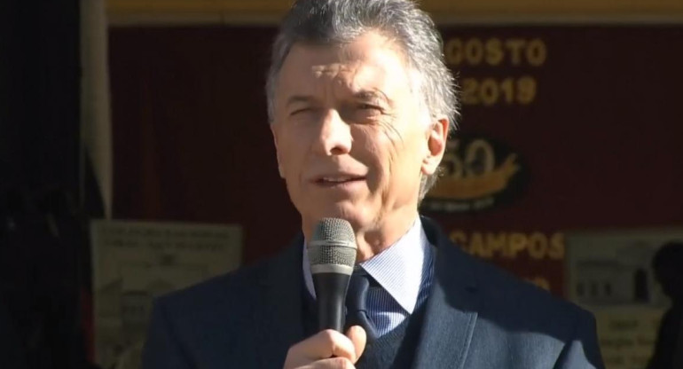 Mauricio Macri en acto conmemorativo por el 150° aniversario del histórico Colegio General San Martín