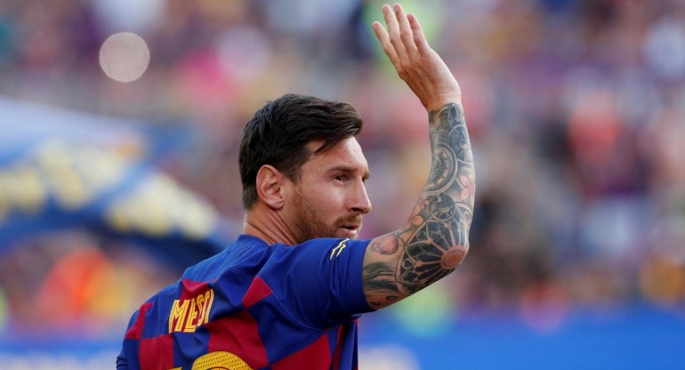 Lionel Messi en la Copa Joan Gamper de Barcelona, REUTERS