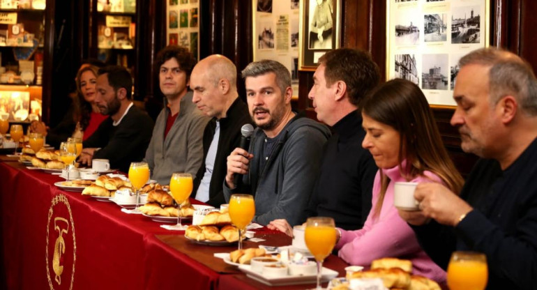 Marcos Peña, desayuno con funcionarios y candidatos, Juntos por el Cambio