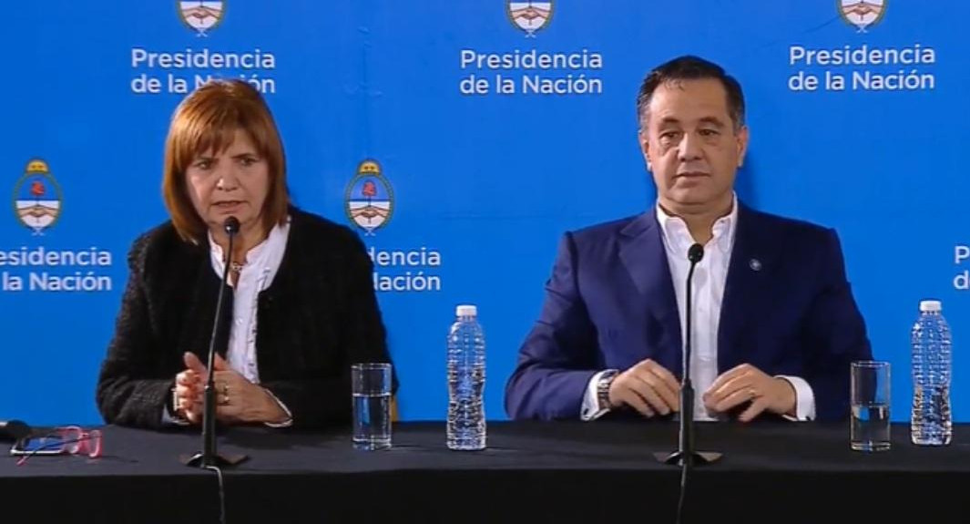 Conferencia de prensa de Alejandro Finocchiario y Patricia Bullrich en el CCK