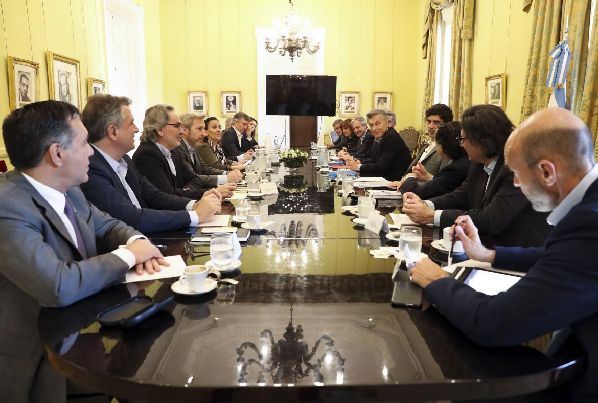 Presidente Mauricio Macri, reunión con Gabinete Nacional en Casa Rosada, NA