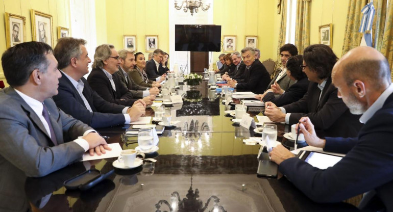 Presidente Mauricio Macri, reunión con Gabinete Nacional en Casa Rosada, NA