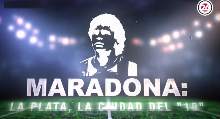 Diego Maradona en Gimnasia y Esgrima de La Plata, Canal 26