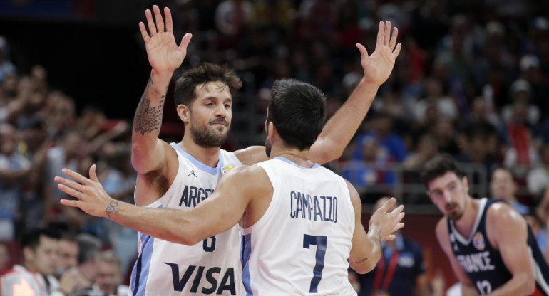 Mundial de Básquet: Selección Argentina, Campazzo y Laprovitola, REUTERS