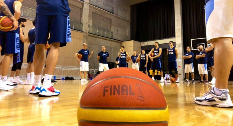 Entrenamiento de básquet, Selección Argentina