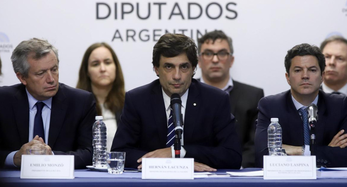 Hernan Lacunza, durante la presentacion del proyecto del Presupuesto 2020, NA